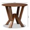 Baxton Studio Irene Walnut Brown Finished 35-Inch-Wide Round Wood Dining Table 169-10899 - alternate 2